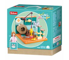 Sluban Mini Handcraft M38-B0919C Rybársky kút s mačkou / LEGO - kompatibilný / Počet figúrok|dielikov: 1|109 / od 6 rokov