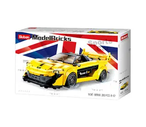 Sluban Model Bricks M38-B0956 Žltý anglický športiak / LEGO - kompatibilný / Počet figúrok|dielikov: 2|283 / 8 rokov