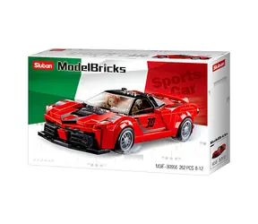 Sluban Modely M38-B0955 Červený taliansky športiak / Lego - kompatibilný / Počet figúrok|dielikov: 2|262 / od 8 rokov