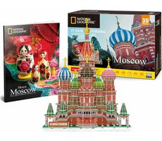 CubicFun Puzzle 3D National geographic: Chrám Vasila Blaženého / 224 dielov / 29 x 25 x 37cm