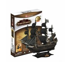 CubicFun Puzzle 3D The Queen Anne´s Revenge / 155 dielov / 33.5 x 22.5 x 4.5 cm