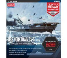 ACADEMY 14229 Yorktown CV-5 Battle of Midaway / Plastikový model / 1:700