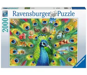 Ravensburger Krajina Pávov / 2000 dielikov / od 14 rokov