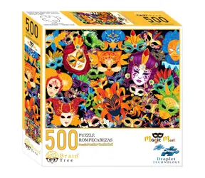 Brain Tree Puzzle Kúzelné masky / 500 dielikov / od 14 rokov