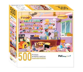 Brain Tree Puzzle Obchod s miláčikmi / 500 dielikov / od 14 rokov