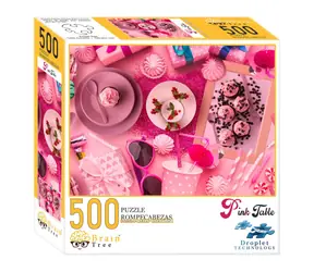 Brain Tree Puzzle Ružovo prestreté - 500 dielikov / od 14 rokov