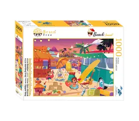 Brain Tree Puzzle Západ slnka na pláži / 1000 dielikov / od 14 rokov