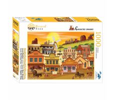 Brain Tree Puzzle Westernové mestečko / 1000 dielikov / od 14 rokov