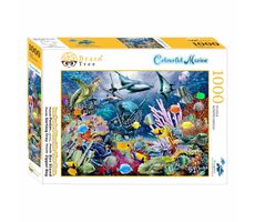Brain Tree Puzzle Pestré more / 1000 dielikov / od 14 rokov