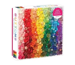 Galison Puzzle Dúhové gombíky / 500 dielikov / od 8 rokov