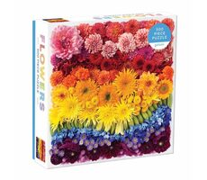 Galison Puzzle Dúhové kvety / 500 dielikov / od 8 rokov