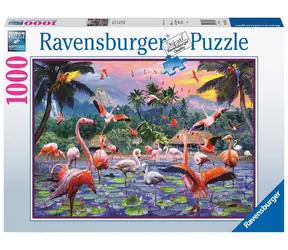 Ravensburger Ružoví plameniaky / 1000 dielikov / od 12 rokov