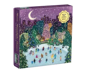 Galison Puzzle Korčuľovanie za svitu Mesiaca / 500 dielikov / od 8 rokov