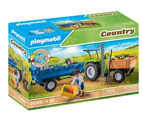 Playmobil® Country 71249 Traktor s prívesom / Počet dielikov: 42 / od 4 rokov