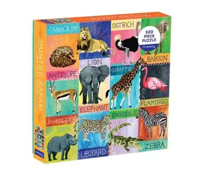 Mudpuppy Puzzle Safari koláž / 500 dielikov / od 8 rokov