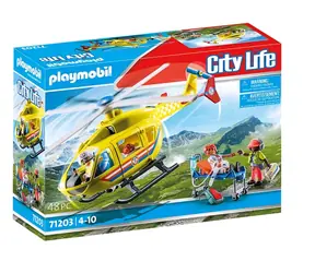 Playmobil City Life 71203 Záchranársky vrtuľník / Počet dielikov: 67 / od 4 rokov 
