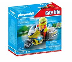 Playmobil City Life 71205 Záchranársky motocykel s blikajúcim svetlom / Počet dielikov: 20 / od 4 rokov 