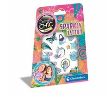 Clementoni Crazy CHIC - Kreatívny set - Trblietavé tetovačky / od 6 rokov