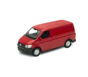 Welly Volkswagen Transporter T6 VAN červená / 1:34 / od 3 rokov