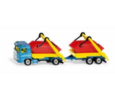 SIKU Blister - nákladné auto s korbou a vlekom / od 3 rokov