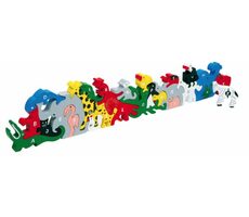 Small Foot Drevené zvieratá s písmenami a číslicami / od 3 rokov