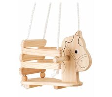 Small Foot Drevená hojdačka kôň maľovaná / nosnosť: 30 kg / od 18 mesiacov