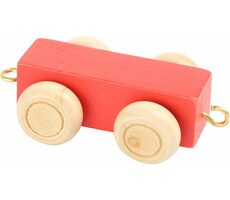 Small Foot Vagónik plochý farebný / od 3 rokov