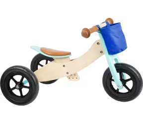 Small Foot Drevené odrážadlo Maxi 2 v 1 tyrkysová / max. nosnosť 50 kg / od 12 mesiacov