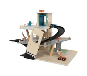 Small Foot Drevené závodné parkovisko / od 3 rokov