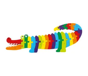 Small Foot Vkladacie puzzle krokodíl ABC / od 3 rokov