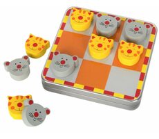 Small Foot Magnetické piškvorky Mačka a myš / od 5 rokov