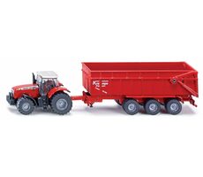 SIKU Farmer - Traktor Massey Ferguson s prívesom / 1:87 / od 3 rokov