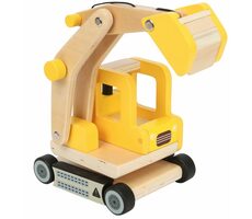 Small Foot Drevený bager s lyžicou / od 3 rokov