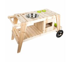 Small Foot Drevená poľná kuchynka / Rozmery: 104x59x54 cm / Výška pracovnej plochy: 54 cm / od 3 rokov