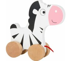 Small Foot Drevená ťahacia zebra / od 12 mesiacov