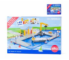 Siku WORLD - nakladací prístav s mólom a člnom / od 3 rokov