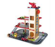 Small Foot Drevené parkovisko rýchly zostup / od 3 rokov