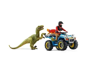 Schleich Dinosaurs 41466 Útek pred velociraptorom na štvorkolke / od 4 rokov