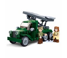 Sluban WWII M38-B0975 Bitka o Budapešť Ruský raketomet / LEGO-kompatibilný / Počet figúrok|dielikov: 2|201 / od 6 rokov