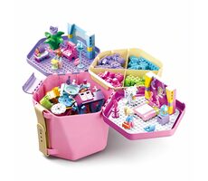Sluban Bucket Bricks M38-B0830 Vedierko s kockami ružový / Počet dielikov|figúrok: 2|348 / od 4 rokov
