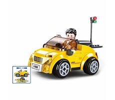 Sluban Town M38-B0900 Žltý kabriolet / LEGO-kompatibilný / Počet figúrok|dielikov: 1|85 / od 6 rokov