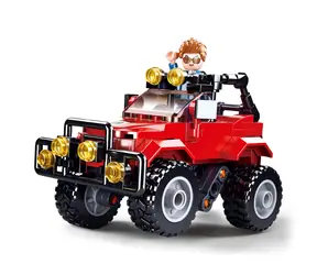 Sluban Town M38-B0902 Džíp červený / LEGO-kompatibilný / Počet figúrok|dielikov: 1|135 / od 6 rokov