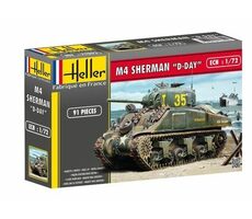 Heller M4 Sherman &quot;D-Day&quot; / Plastikový model / 1:72 / Počet dielikov: 91