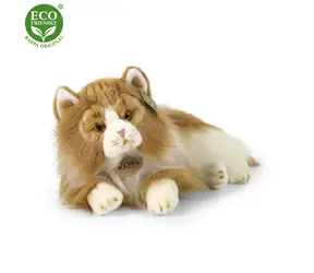 RAPPA Plyšová mačka perzská dvojfarebná 25 cm / ECO-FRIENDLY / od 0 mesiacov