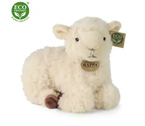 RAPPA Plyšová ovca ležiaca 25 cm / ECO-FRIENDLY / od 0 mesiacov