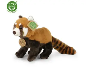 RAPPA Plyšová panda červená 20 cm / ECO-FRIENDLY / od 0 mesiacov