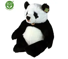RAPPA Plyšová panda sediaca 46 cm / ECO-FRIENDLY / od 0 mesiacov