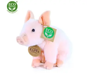 RAPPA Plyšové prasa 18 cm / ECO-FRIENDLY / od 0 mesiacov