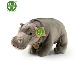RAPPA Plyšový hroch stojaci 30 cm / ECO-FRIENDLY / od 0 mesiacov