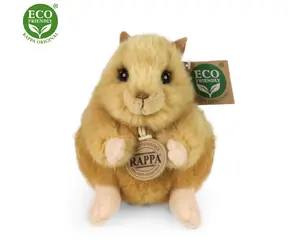 RAPPA Plyšový škrečok zlatý 16 cm / ECO-FRIENDLY / od 0 mesiacov